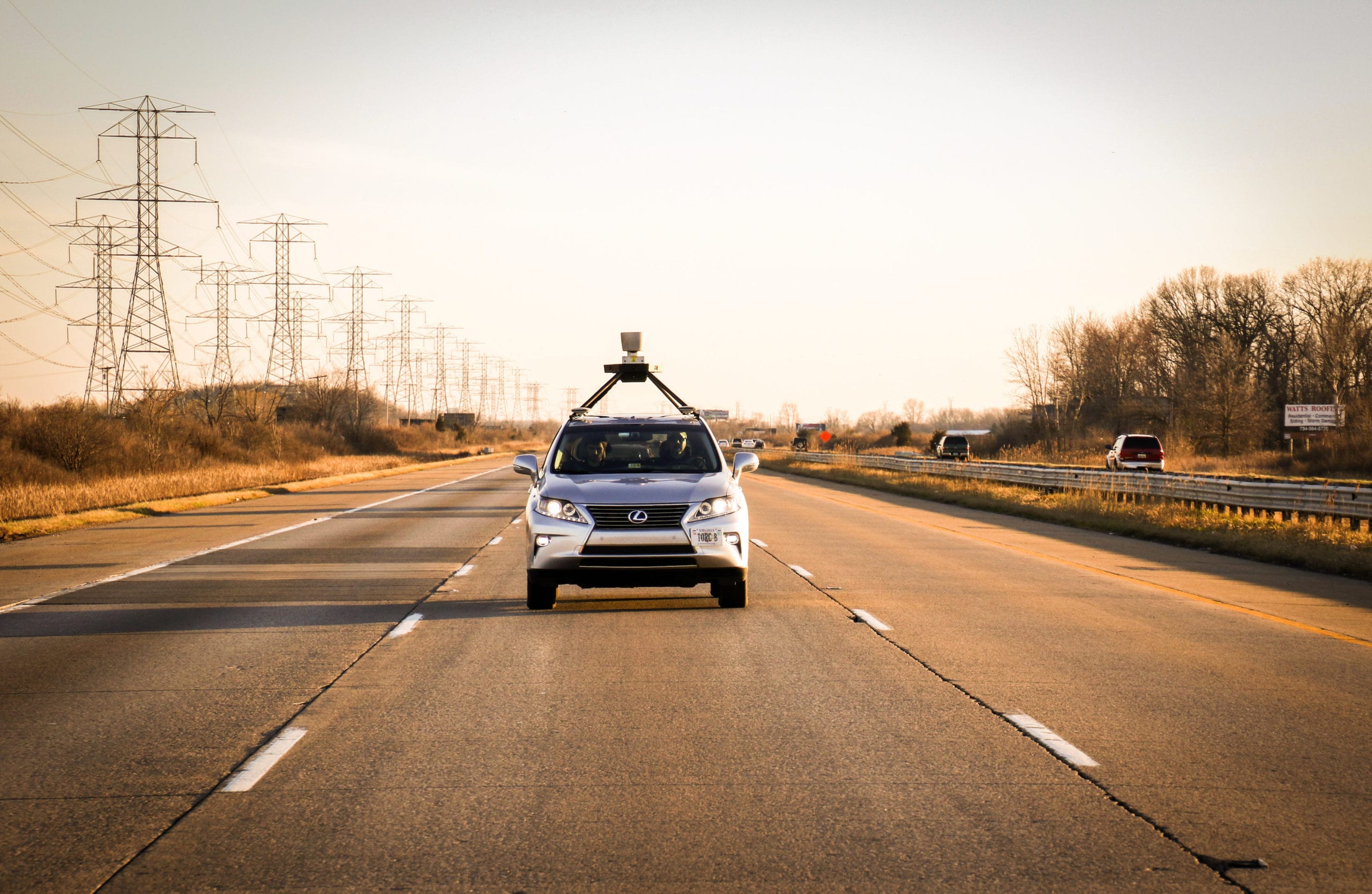 Torc’s self-driving vehicle on the road.